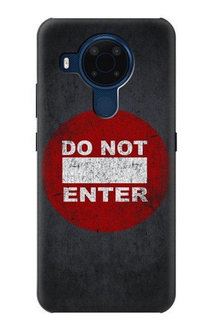 W3683 Do Not Enter Hülle Schutzhülle Taschen und Leder Flip für Nokia 5.4