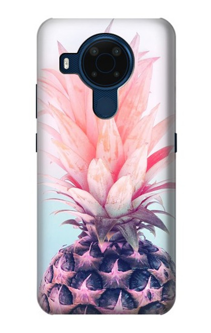 W3711 Pink Pineapple Hülle Schutzhülle Taschen und Leder Flip für Nokia 5.4