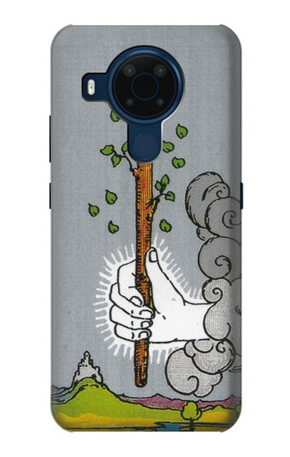 W3723 Tarot Card Age of Wands Hülle Schutzhülle Taschen und Leder Flip für Nokia 5.4