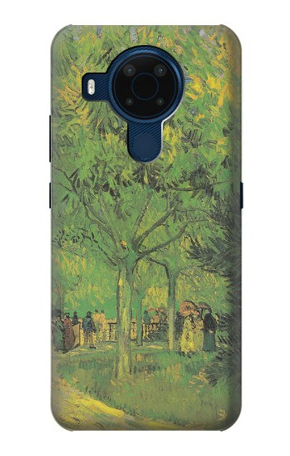 W3748 Van Gogh A Lane in a Public Garden Hülle Schutzhülle Taschen und Leder Flip für Nokia 5.4