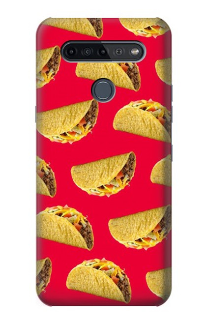 W3755 Mexican Taco Tacos Hülle Schutzhülle Taschen und Leder Flip für LG K51S