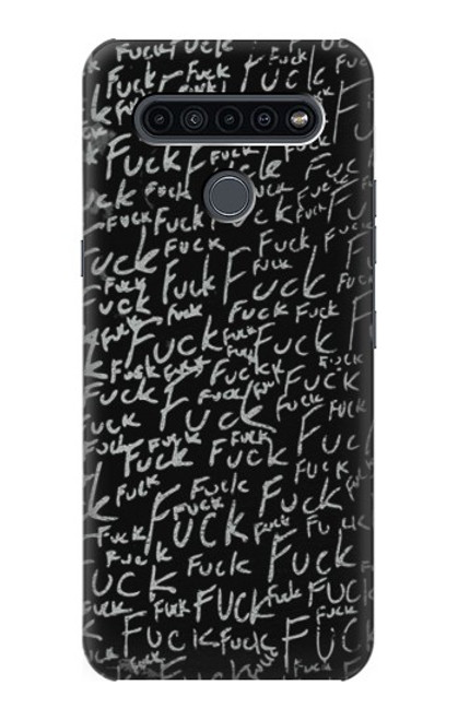 W3478 Funny Words Blackboard Hülle Schutzhülle Taschen und Leder Flip für LG K41S