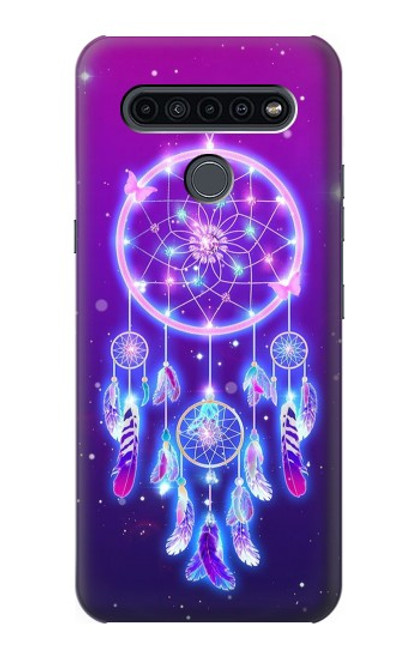 W3484 Cute Galaxy Dream Catcher Hülle Schutzhülle Taschen und Leder Flip für LG K41S