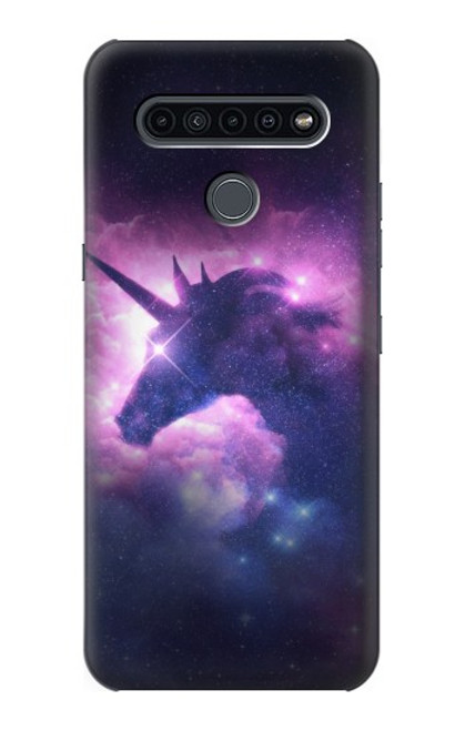 W3538 Unicorn Galaxy Hülle Schutzhülle Taschen und Leder Flip für LG K41S