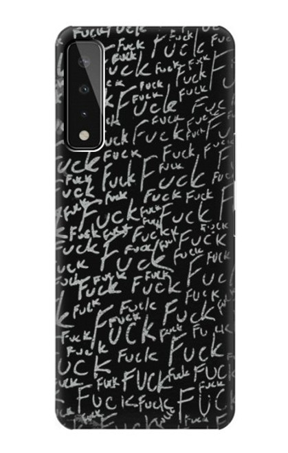 W3478 Funny Words Blackboard Hülle Schutzhülle Taschen und Leder Flip für LG Stylo 7 4G