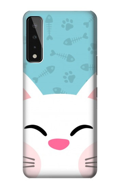 W3542 Cute Cat Cartoon Hülle Schutzhülle Taschen und Leder Flip für LG Stylo 7 4G