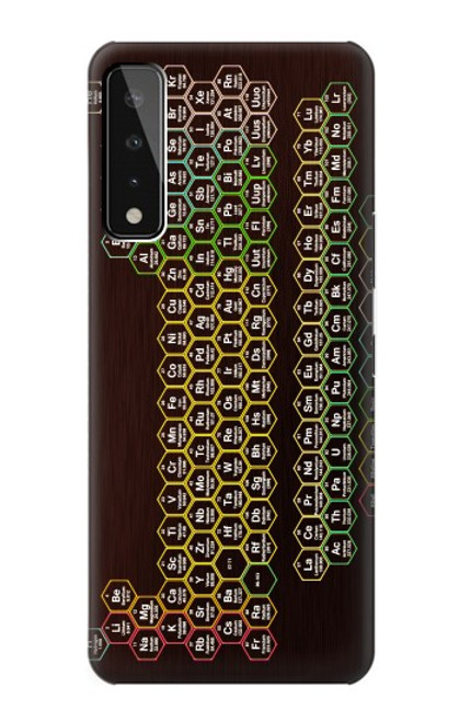 W3544 Neon Honeycomb Periodic Table Hülle Schutzhülle Taschen und Leder Flip für LG Stylo 7 4G