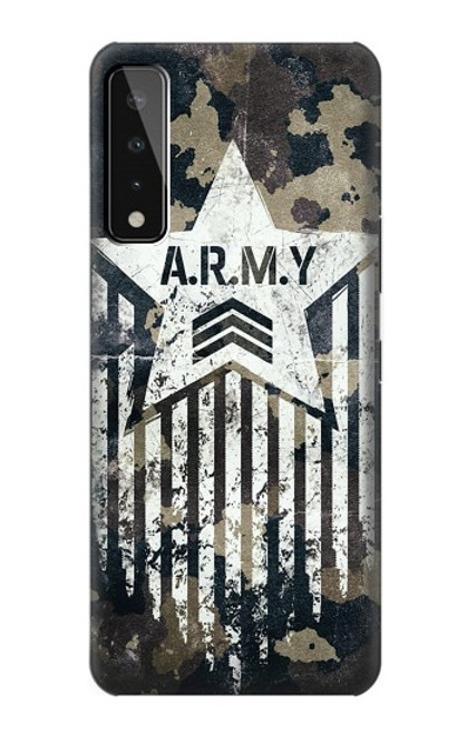 W3666 Army Camo Camouflage Hülle Schutzhülle Taschen und Leder Flip für LG Stylo 7 4G