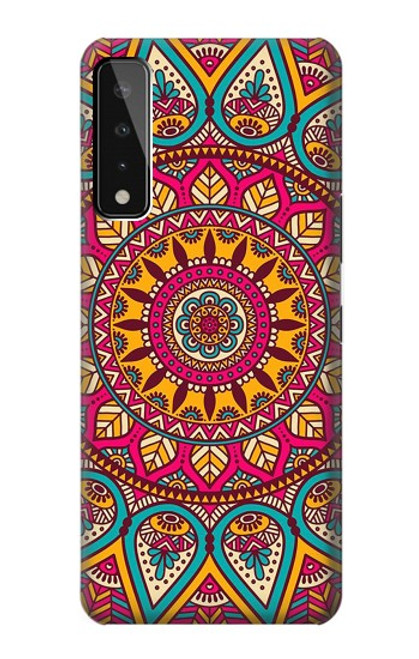 W3694 Hippie Art Pattern Hülle Schutzhülle Taschen und Leder Flip für LG Stylo 7 4G