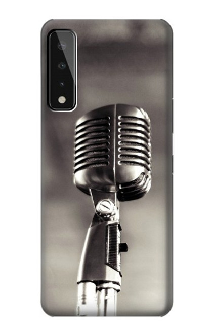 W3495 Vintage Microphone Hülle Schutzhülle Taschen und Leder Flip für LG Stylo 7 5G