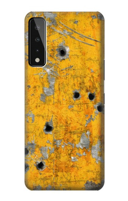 W3528 Bullet Rusting Yellow Metal Hülle Schutzhülle Taschen und Leder Flip für LG Stylo 7 5G