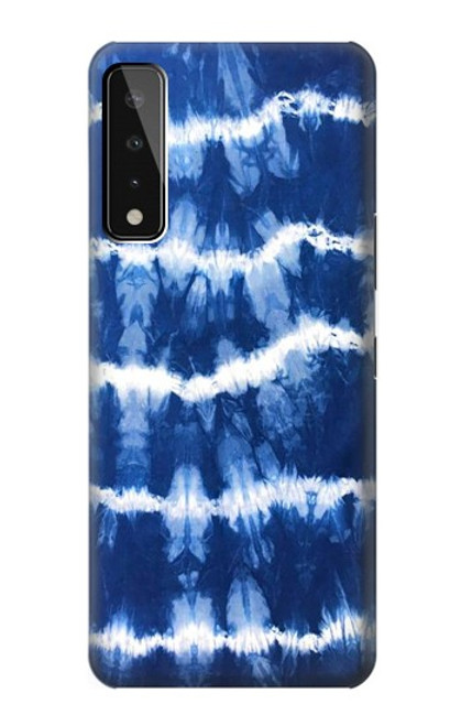 W3671 Blue Tie Dye Hülle Schutzhülle Taschen und Leder Flip für LG Stylo 7 5G