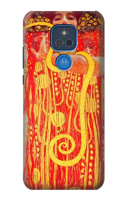 W3352 Gustav Klimt Medicine Hülle Schutzhülle Taschen und Leder Flip für Motorola Moto G Play (2021)