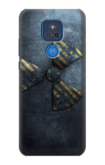 W3438 Danger Radioactive Hülle Schutzhülle Taschen und Leder Flip für Motorola Moto G Play (2021)
