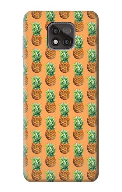 W3258 Pineapple Pattern Hülle Schutzhülle Taschen und Leder Flip für Motorola Moto G Power (2021)