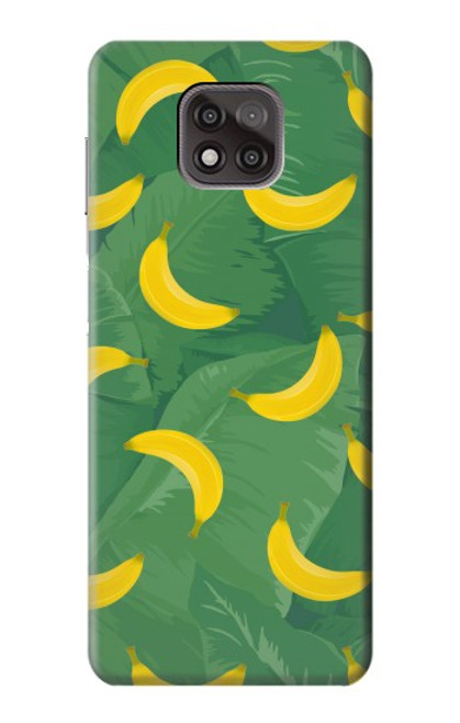 W3286 Banana Fruit Pattern Hülle Schutzhülle Taschen und Leder Flip für Motorola Moto G Power (2021)