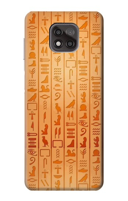 W3440 Egyptian Hieroglyphs Hülle Schutzhülle Taschen und Leder Flip für Motorola Moto G Power (2021)