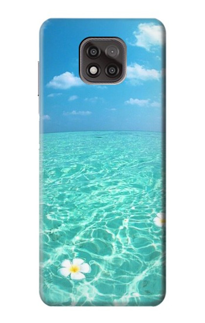 W3720 Summer Ocean Beach Hülle Schutzhülle Taschen und Leder Flip für Motorola Moto G Power (2021)