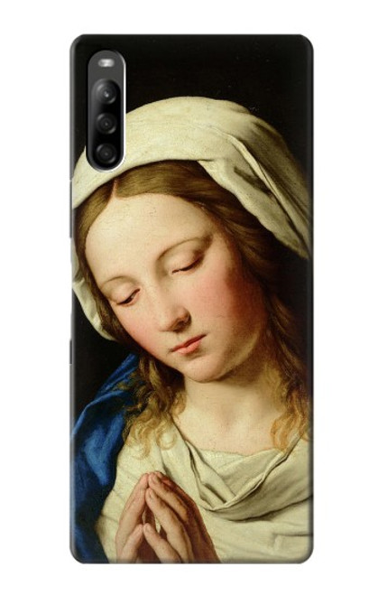 W3476 Virgin Mary Prayer Hülle Schutzhülle Taschen und Leder Flip für Sony Xperia L5