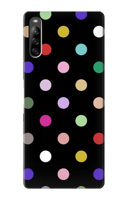 W3532 Colorful Polka Dot Hülle Schutzhülle Taschen und Leder Flip für Sony Xperia L5