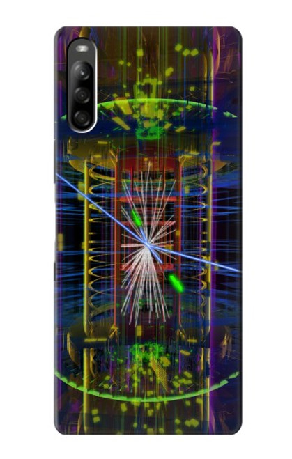 W3545 Quantum Particle Collision Hülle Schutzhülle Taschen und Leder Flip für Sony Xperia L5