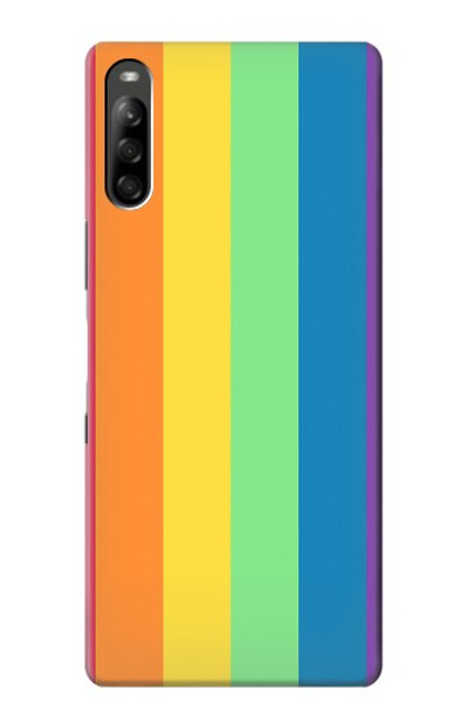 W3699 LGBT Pride Hülle Schutzhülle Taschen und Leder Flip für Sony Xperia L5