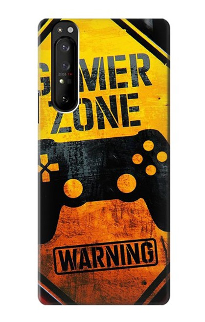 W3690 Gamer Zone Hülle Schutzhülle Taschen und Leder Flip für Sony Xperia 1 III
