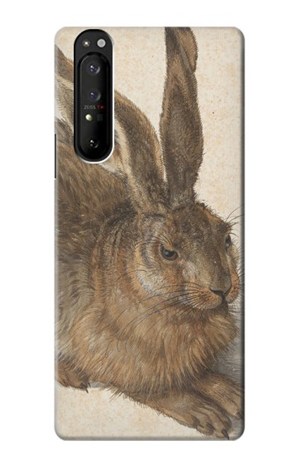 W3781 Albrecht Durer Young Hare Hülle Schutzhülle Taschen und Leder Flip für Sony Xperia 1 III