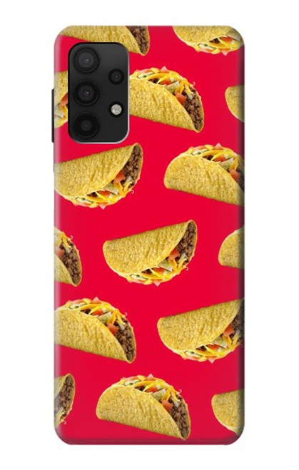 W3755 Mexican Taco Tacos Hülle Schutzhülle Taschen und Leder Flip für Samsung Galaxy A32 4G