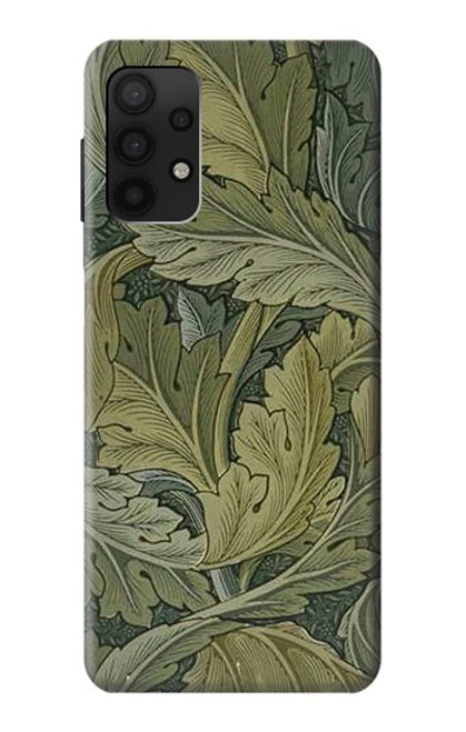 W3790 William Morris Acanthus Leaves Hülle Schutzhülle Taschen und Leder Flip für Samsung Galaxy A32 4G