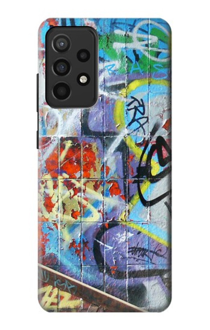 W0588 Wall Graffiti Hülle Schutzhülle Taschen und Leder Flip für Samsung Galaxy A52, Galaxy A52 5G