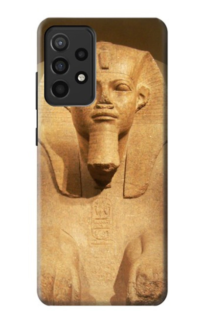 W1973 Sphinx Egyptian Hülle Schutzhülle Taschen und Leder Flip für Samsung Galaxy A52, Galaxy A52 5G