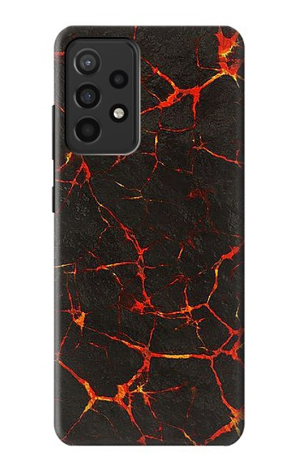 W3696 Lava Magma Hülle Schutzhülle Taschen und Leder Flip für Samsung Galaxy A52, Galaxy A52 5G