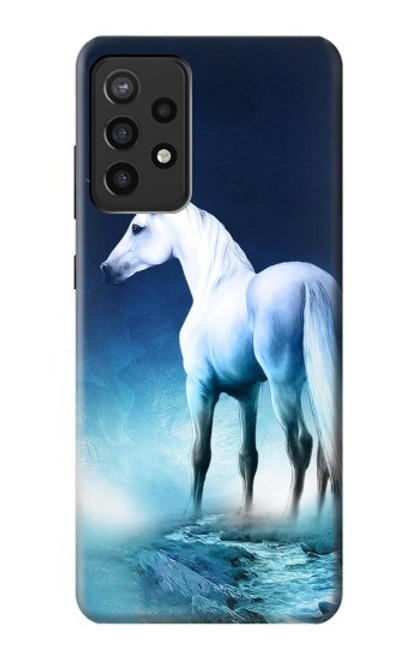 W1130 Unicorn Horse Hülle Schutzhülle Taschen und Leder Flip für Samsung Galaxy A72, Galaxy A72 5G