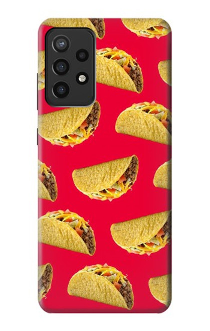 W3755 Mexican Taco Tacos Hülle Schutzhülle Taschen und Leder Flip für Samsung Galaxy A72, Galaxy A72 5G