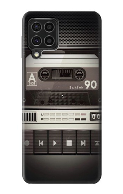W3501 Vintage Cassette Player Hülle Schutzhülle Taschen und Leder Flip für Samsung Galaxy F62