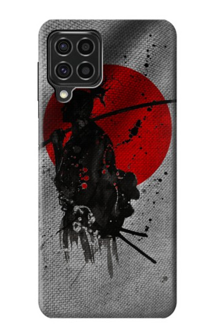 W3517 Japan Flag Samurai Hülle Schutzhülle Taschen und Leder Flip für Samsung Galaxy F62