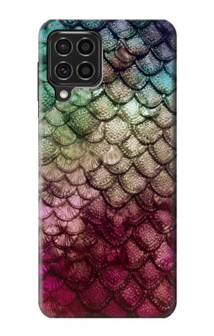 W3539 Mermaid Fish Scale Hülle Schutzhülle Taschen und Leder Flip für Samsung Galaxy F62