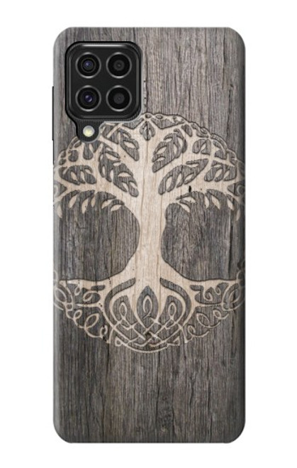 W3591 Viking Tree of Life Symbol Hülle Schutzhülle Taschen und Leder Flip für Samsung Galaxy F62