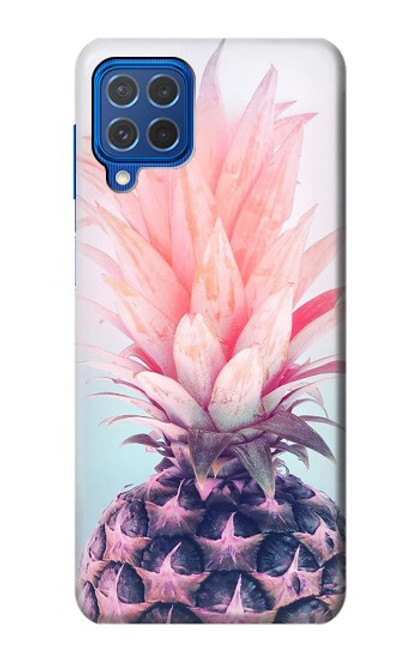 W3711 Pink Pineapple Hülle Schutzhülle Taschen und Leder Flip für Samsung Galaxy M62