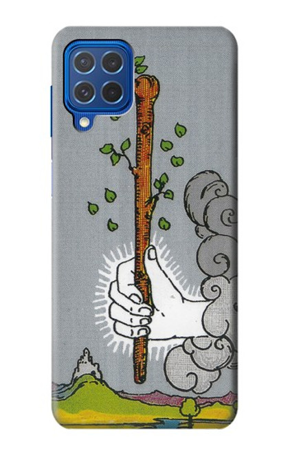 W3723 Tarot Card Age of Wands Hülle Schutzhülle Taschen und Leder Flip für Samsung Galaxy M62