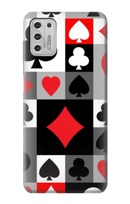 W3463 Poker Card Suit Hülle Schutzhülle Taschen und Leder Flip für Motorola Moto G Stylus (2021)