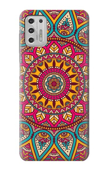 W3694 Hippie Art Pattern Hülle Schutzhülle Taschen und Leder Flip für Motorola Moto G Stylus (2021)