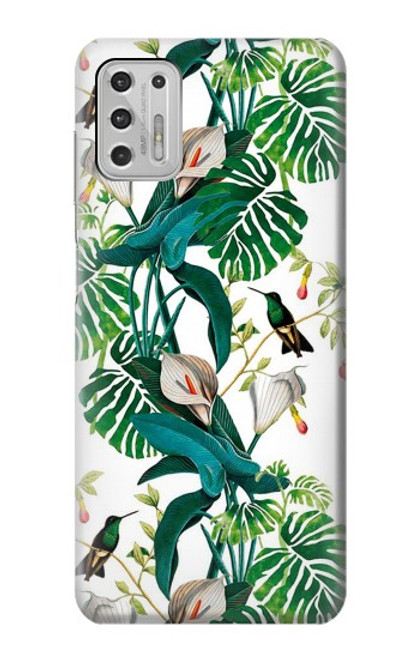 W3697 Leaf Life Birds Hülle Schutzhülle Taschen und Leder Flip für Motorola Moto G Stylus (2021)
