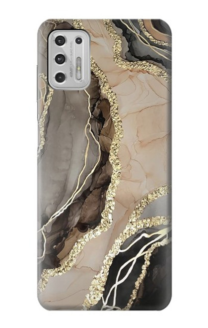 W3700 Marble Gold Graphic Printed Hülle Schutzhülle Taschen und Leder Flip für Motorola Moto G Stylus (2021)