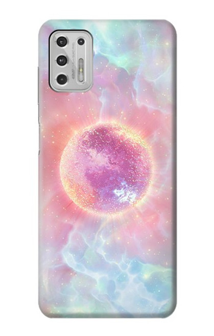 W3709 Pink Galaxy Hülle Schutzhülle Taschen und Leder Flip für Motorola Moto G Stylus (2021)