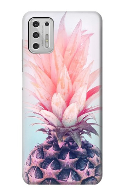 W3711 Pink Pineapple Hülle Schutzhülle Taschen und Leder Flip für Motorola Moto G Stylus (2021)
