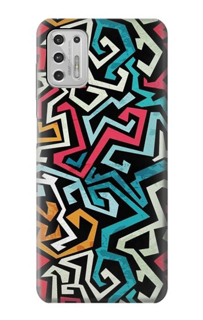 W3712 Pop Art Pattern Hülle Schutzhülle Taschen und Leder Flip für Motorola Moto G Stylus (2021)