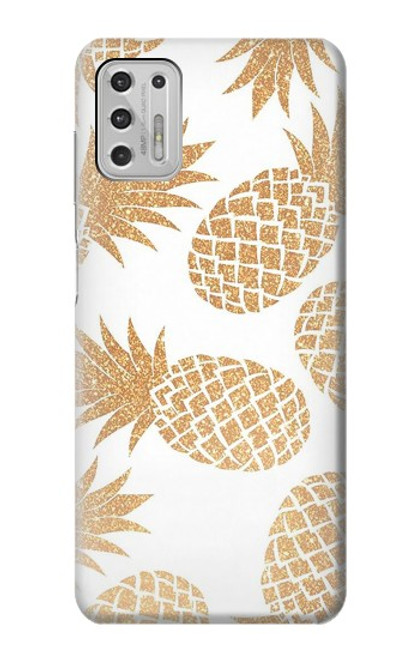 W3718 Seamless Pineapple Hülle Schutzhülle Taschen und Leder Flip für Motorola Moto G Stylus (2021)