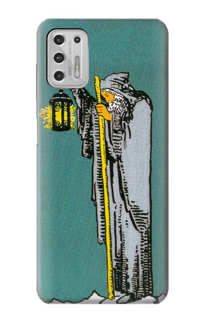 W3741 Tarot Card The Hermit Hülle Schutzhülle Taschen und Leder Flip für Motorola Moto G Stylus (2021)